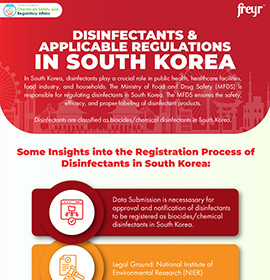 Disinfectants &amp; Applicable Regulations in South Korea