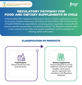 Regulatory Pathway for Food and Dietary Supplements in Chile