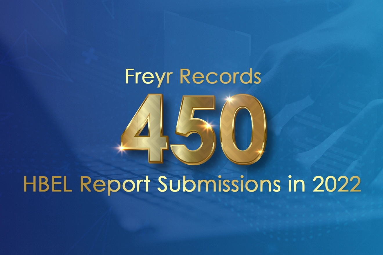 Freyr Records 450 HBEL (PDE/ADE &amp; OEL) Report Submissions in 2022