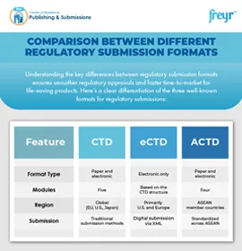 Comparison Between Different Regulatory Submission Formats